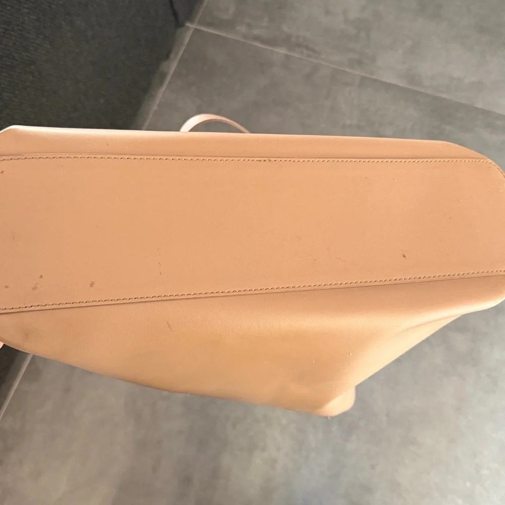 Everlane tan leather tote bag with Cuyana organizer insert - Picture 5 of 10